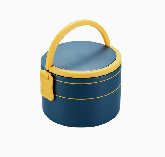 Hand-held double-layer lunch box