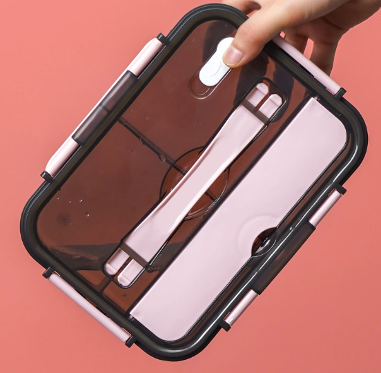 Lunch box with handle